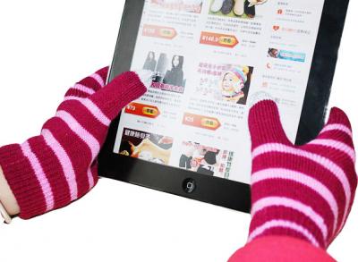 Touch screen gloves for iphone ,ipad