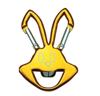 Carabiner with bottle opener