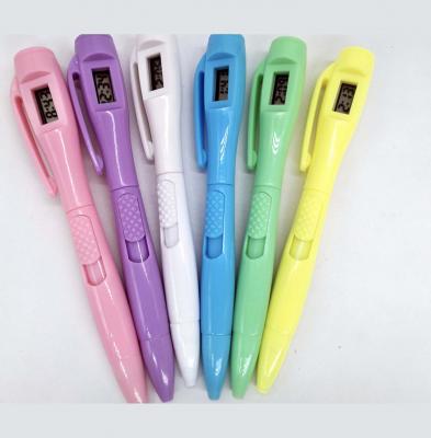 Ball pen with a digital watch