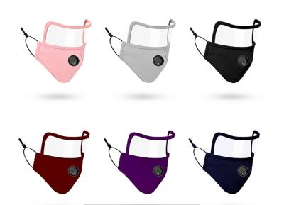 Windproof visual mask with breathing valve
