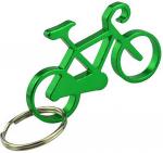 Bicycle keychain with bottle opener