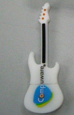 White Guitar USB Flash Drive