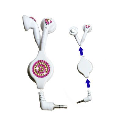Retractable Crystal Earphones