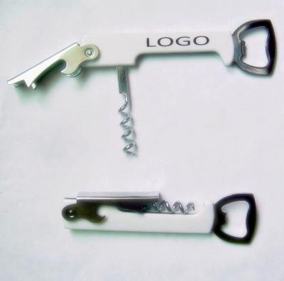 Fold Up Bottle Opener With Corkscrew