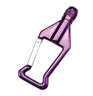 Carabiner with LED flashlight