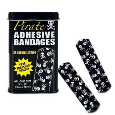 Tin box with bandage