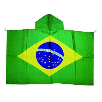 World Cup Soccer Fans Flag Hooded Cape