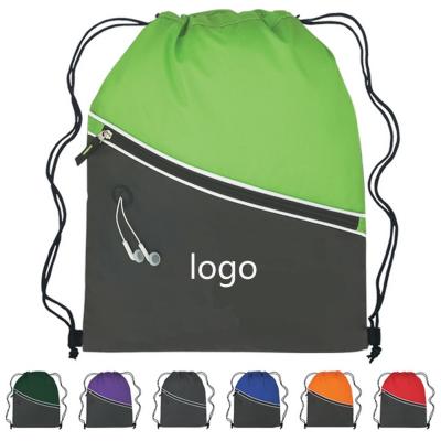 Fun Style Two-Tone Sports Drawstring Pack