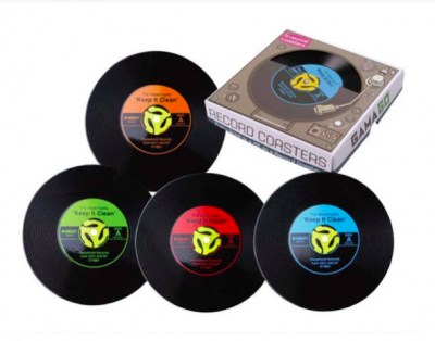 Vinyl Record Coasters