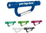 Carabiner with LED and Loud Safety Whistle