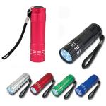 Aluminum LED Flashlight with Strap